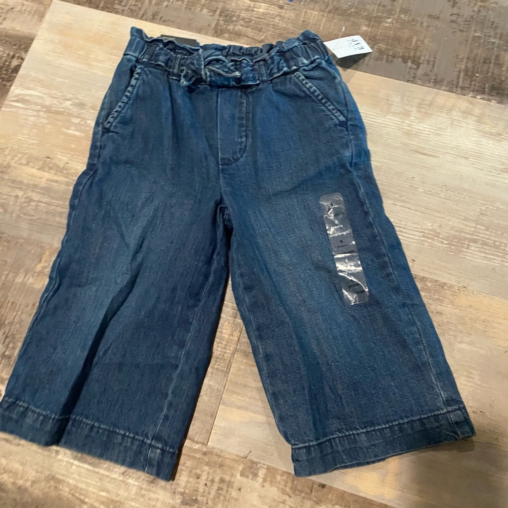 GAP toddler wide leg crop jeans